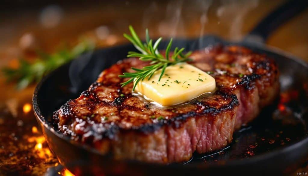 ribeye butter rosemary